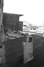 The roof at the Erzurum Hotel that Ron and the boys climbed onto when they were attacked.