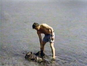 Ron Wyatt in about 1975 building mountains in a local lake about 1975 (© Mary Nell Lee)