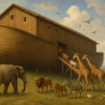 Animals entering Noah's Ark
