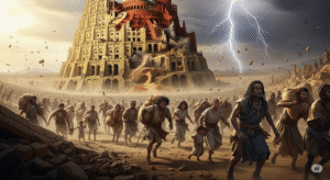 People leaving after Babel