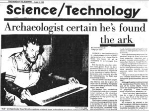 Newspaper article in promotional materials used to promote the radar.