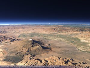 The hardened lava around Mt. Ararat is extensive