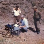 Ron Wyatt using sub-surface interface radar on the site