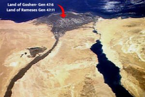 The Delta region comprises the land given to Jacob's family