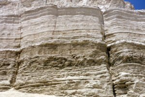 Layering in the ashen remains at the site we believe is Gomorrah (© Mary Nell Lee)
