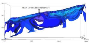 Area of high resistivity looks like an open area